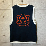 カレッジセーター【Auburn Tigers】 90年代 ヴィンテージ ニットベスト　古着