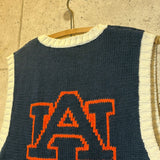 カレッジセーター【Auburn Tigers】 90年代 ヴィンテージ ニットベスト　古着