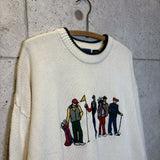 ヴィンテージセーター 【Cotton Traders】 90年代 ゴルフニット イギリスブランド　古着