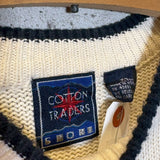 ヴィンテージセーター 【Cotton Traders】 90年代 ゴルフニット イギリスブランド　古着