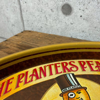 メタルトレイ【Mr.PEANUT(ミスターピーナッツ)】 The Planters Peanut Compan オーバルトレイ 販促用 ヴィンテージ
