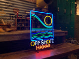 品番0109　ネオンサイン　オフショアハワイ　OFF SHORE HAWAII　ネオン看板　ディスプレイ　千葉店