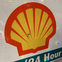 大型看板　【SHELL(シェル社製】　道路標識　ガレージアイテム　ヴィンテージサイン