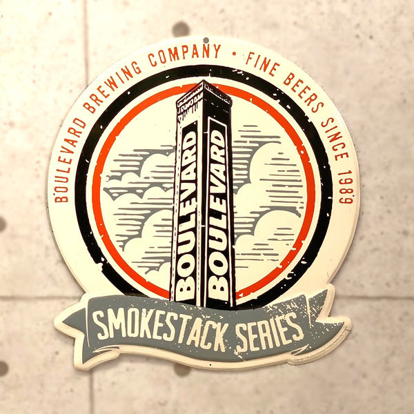 SMOKESTACK SERIES　BOULEVARD BREWING COMPANY　メタルバーサイン　エンボス加工　看板　パブサイン　ヴィンテージ