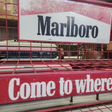 ヴィンテージワイヤーラック　【Marlboro（マルボロ）】　大型キャビネット　什器