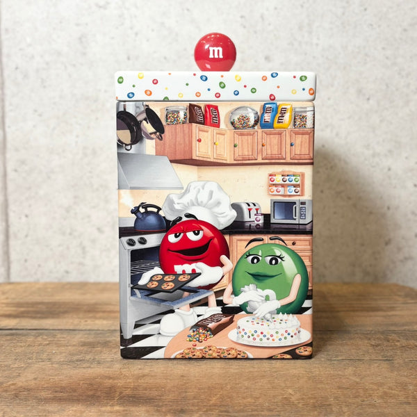 陶器キャンディキャニスター　4点セット【M&M's Danbury Mint】　陶器製　ヴィンテージ