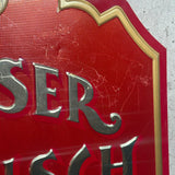 看板　【Budweiser Anheuser-Busch Inc】 ヴィンテージ サインボード