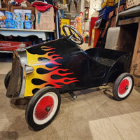 ペダルカー　【 Black Flamed Hot Rod Pedal Car】