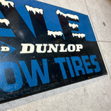 ヴィンテージ看板　【DUNLOP（ダンロップ）】　SNOW TIRES　サイン