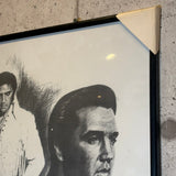 アートプリント　【Elvis Presley（エルヴィス・プレスリー）】　ィンテージ モノクロポスター フレーム入り