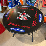 ラウンドテーブル　【Budweiser（バドワイザー）】　ヴィンテージテーブル　折りたたみ式