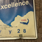 品番4073　NASA ポスター　1989 National Day of Excellence　January28　ウォールアート　額装　インテリア　ヴィンテージ　千葉店