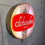 電飾看板【Schaefer（シェーファー）】 サインライト　ビールブランド　バーアイテム　ヴィンテージ