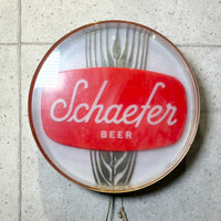 電飾看板【Schaefer（シェーファー）】 サインライト　ビールブランド　バーアイテム　ヴィンテージ