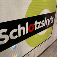 大型看板　【Schlotzsky's（シュロツキーズ）社製】　道路標識　ガレージアイテム　ヴィンテージサイン