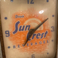 Sun Crest　ドリンクメーカー　clock　ヴィンテージクロック　ヴィンテージ時計