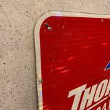 大型看板　【THORNTONS(ソーントンズ)社製】　道路標識　ガレージアイテム　ヴィンテージサイン