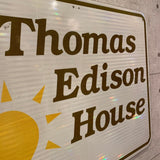 大型看板　【Tomas Edison Hous(トーマスエジソンハウス)社製】　道路標識　ガレージアイテム　ヴィンテージサイン