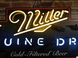 品番0972　ネオンサイン　『Miller GENUINE DRAFT』　Neon sign　ネオン管　アメリカン雑貨　千葉店