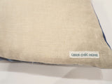 クッション【UBER CHIC HOME(ウーバーシックホーム)】 アフリカ伝統染色　アフリカン　インディゴ　ファブリック　ヴィンテージ