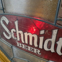 電飾看板【schmidt（シュミット）】 サインライト　ビールブランド　バーアイテム　ヴィンテージ