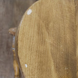 品番0101-2　スピンドルバックチェア　アイベックス　コムバック　ファンバック　持ち手付き笠木　ダイニングチェア　木製　アンティーク　千葉店