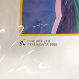 品番0592-6　ヒロ・ヤマガタ　1990　FREEDOM　 自由の女神　ブルー　ニューヨーク　アート ポスター　ヴィンテージ　千葉店