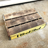 品番1007　PEPSI　ペプシコーラ　木箱　イエロー　ウッドボックス　ディスプレーボックス　ヴィンテージ　千葉店