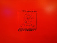 品番0409　キース・ヘリング　ウッド チェア　レッド　Keith Haring　椅子　USED　千葉店