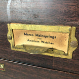 品番6404　時計パーツ 収納棚　Marco Watches Cabinet　C&E Marshall CO　ヴィンテージ　千葉店