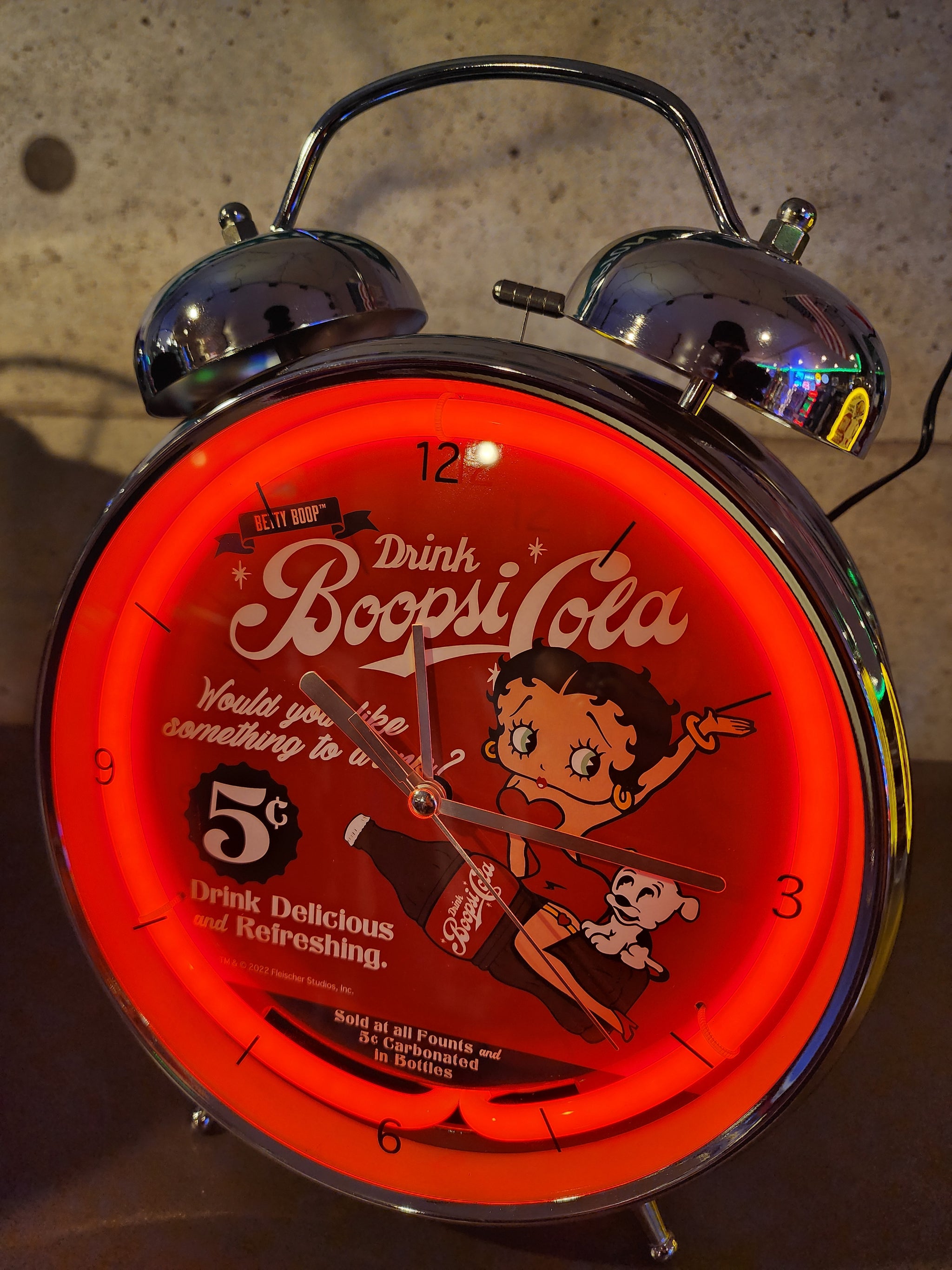 品番0246 ネオンアラームクロック Betty Boop ベティ・ブープ