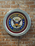 品番0565　ネオンサイン　UNITED STATES NAVY　アメリカ海軍　看板　エンブレム　USN　千葉店