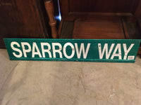 品番0180　ロードサイン　SPARROW WAY　トラフィックサイン　看板　標識　ヴィンテージ　千葉店