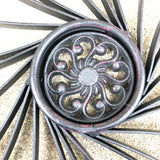 品番1329　花形　ウォールデコ　壁飾り　装飾品　インテリア　鉄製　ヴィンテージ　千葉店