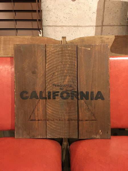 品番0198　ウェルカムボード　CALIFORNIA　 木製　welcome boad　インテリア　千葉店
