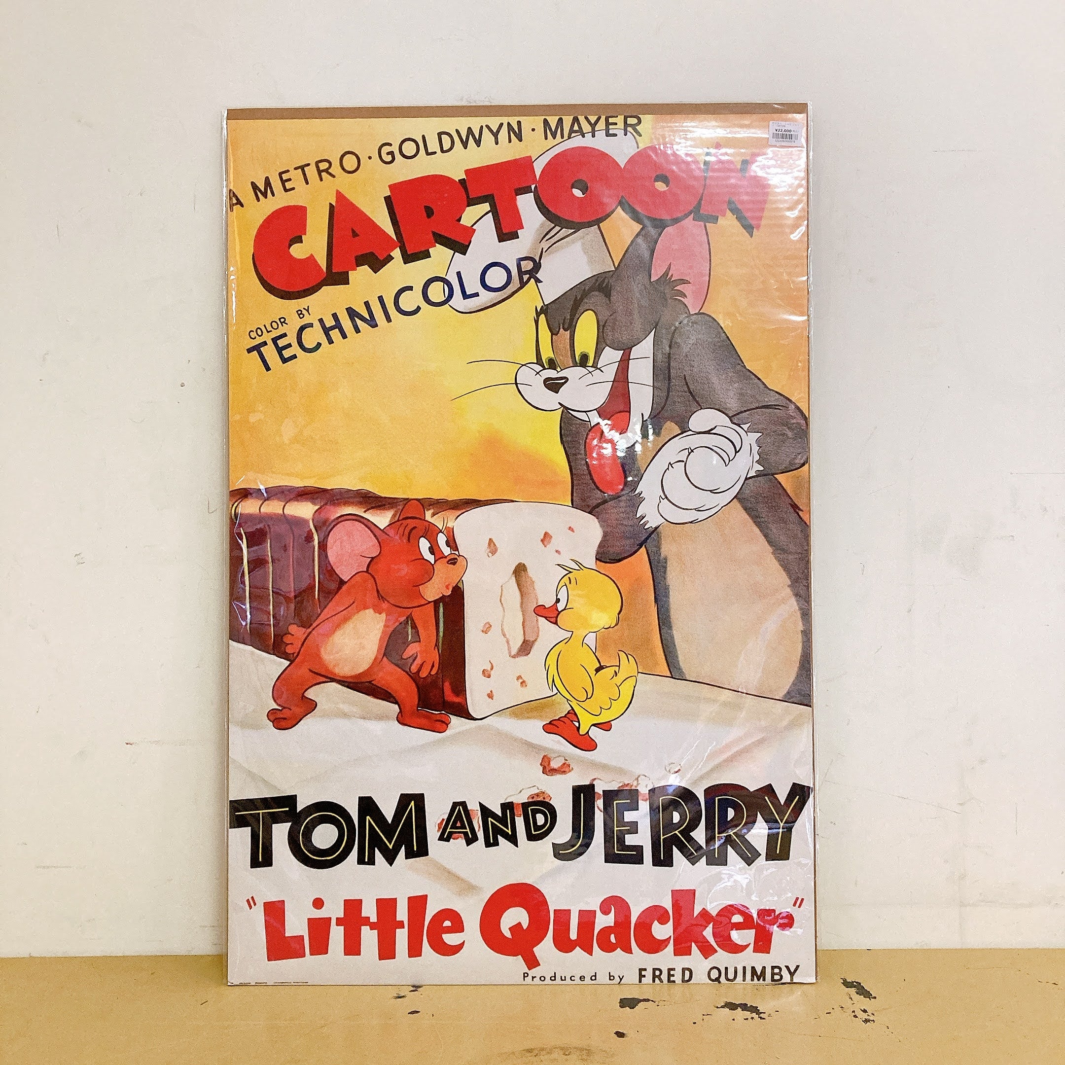 イタリア版★ビンテージ！「トムとジェリー」「Tom and Jerry」ポスター トムとジェリー ポスターステッカー - TOM AND JERRY Official