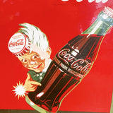 品番0108　ポスター　Coca-Cola　コカ・コーラ　Work refreshed　1996年　壁飾り　インテリア　ヴィンテージ　千葉店