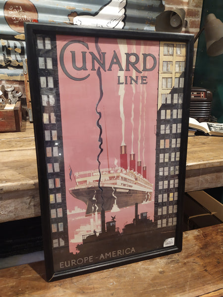 品番2680　Cunard Line　キュナード・ライン ケネス・ショースミス　1925s　アート　ヴィンテージ 　千葉店