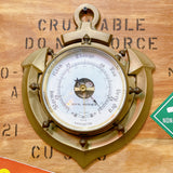 品番0106　気圧計　ROYAL MARINER BAROMETER　ロイヤルマリナー　バロメーター　船舶用　錨　インテリア　ヴィンテージ　千葉店