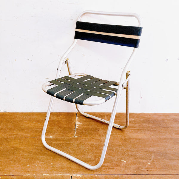 品番0187-1　PEPSI　パイプ椅子　折り畳み　ペプシ　フォールディングチェア　ビーチ　デッキ　アウトドア　レトロ　ヴィンテージ　千葉店