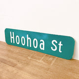 品番0032-4　ストリートサイン　ハワイ　Hoohoa St　ホアストリート　両面　ロードサイン　看板　標識　ヴィンテージ　千葉店