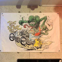 商品3142　RAT FINK / ラットフィンク バナー フラッグ　テント幕　千葉店