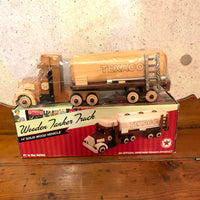 品番4972　Texaco Wood Tractor Trailer Oil Tanker / テキサコ ウッド トラクター オイルタンカー　千葉店