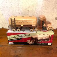 品番4972　Texaco Wood Tractor Trailer Oil Tanker / テキサコ ウッド トラクター オイルタンカー　千葉店