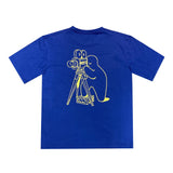 品番0113　アメーバミュージック　Tシャツ　半袖　ネイビー　M／Lサイズ　ユニセックス　新品　千葉店