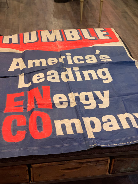 品番6853　HUMBLE Banner　1940年代　ハンブル ガスステーション バナー　ヴィンテージ　千葉店