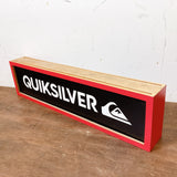 品番0206　QUIKSILVER　クイックシルバー　立体看板　サインボード　両面看板　木製　ヴィンテージ　千葉店