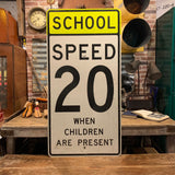 品番0107　Sign SCHOOL SPEED 20 / 標識　千葉店