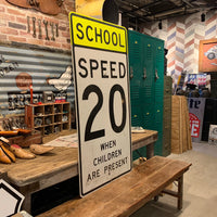 品番0107　Sign SCHOOL SPEED 20 / 標識　千葉店