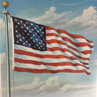 品番2312　ポスター 『アメリカ合衆国／忠誠の誓い -Pledge of Allegiance-』 星条旗　壁掛け　ヴィンテージ　千葉店